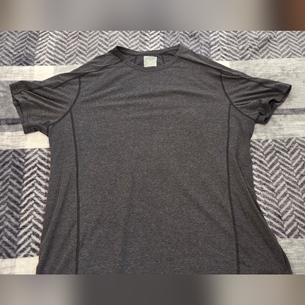 ZELOS Charcoal Athletic Tee